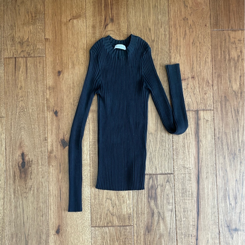 Anine Bing Cecily Top Black Firm on price